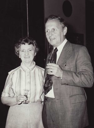 Freda pictured with Roy At The 1979 CIBA Conference